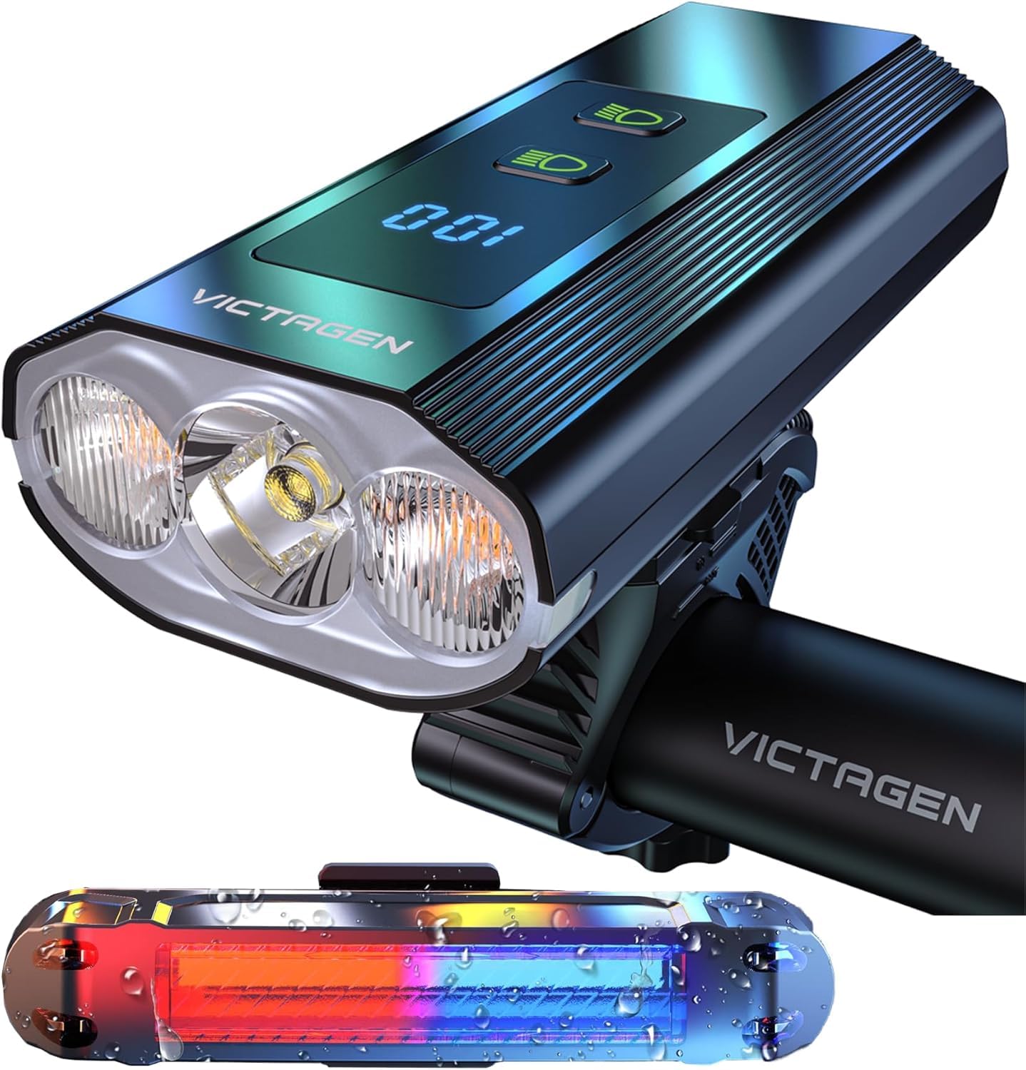 Amazon.com : Victagen Super Bright Bike Lights 8000Lm for Night